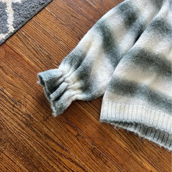 Something Navy Ombré Striped Sweater Hoodie - Picture 8 of 9